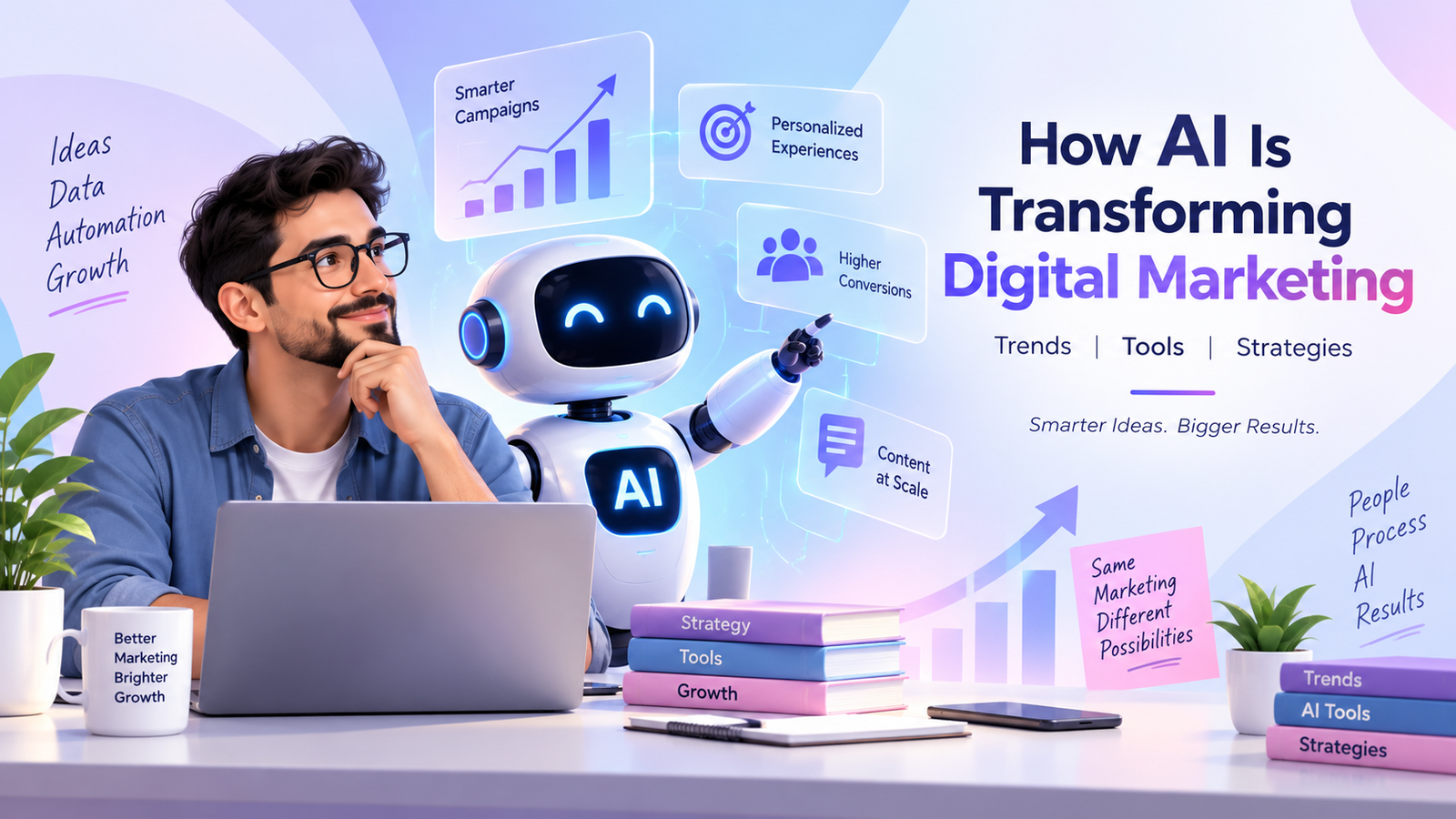 How AI Is Transforming Digital Marketing: Trends, Tools & Strategies